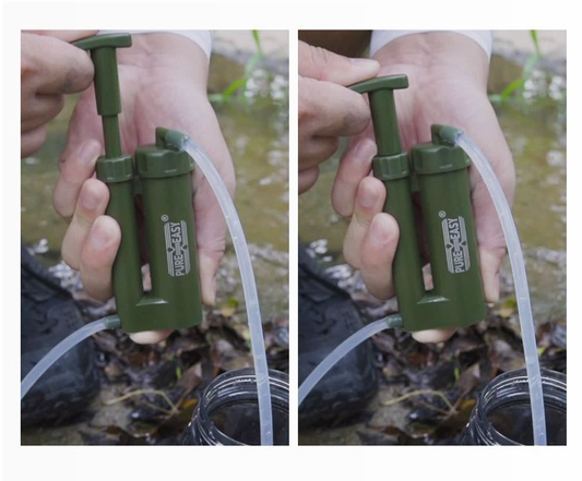 AquaNotfall™ - Outdoor-Wasserfilter für Wildnisüberleben und Notrettung