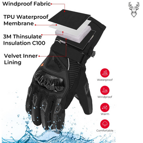 KENIMOTO Thermo Grip's™ - Waterproof Winter Motorcycle Gloves