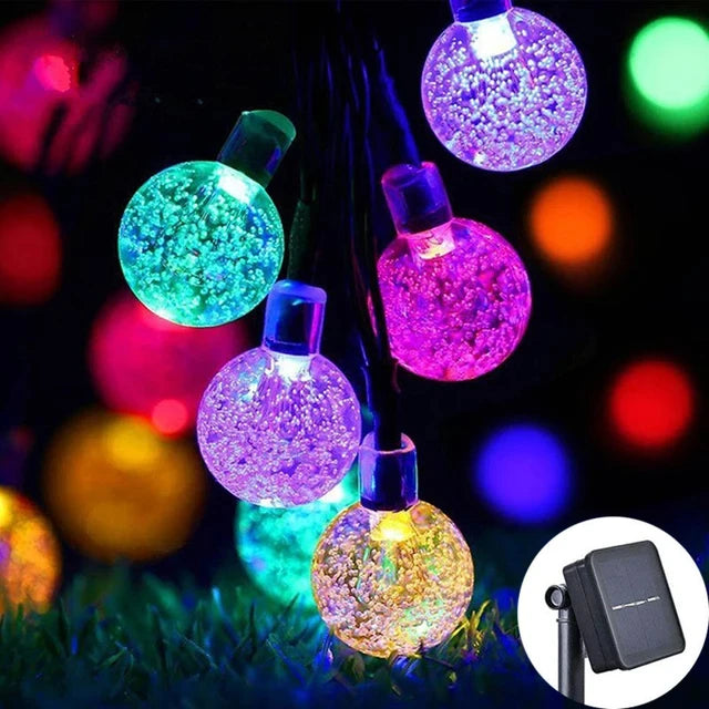 Solar Crystal Globe™ - LED Waterproof Christmas String | Set of 2