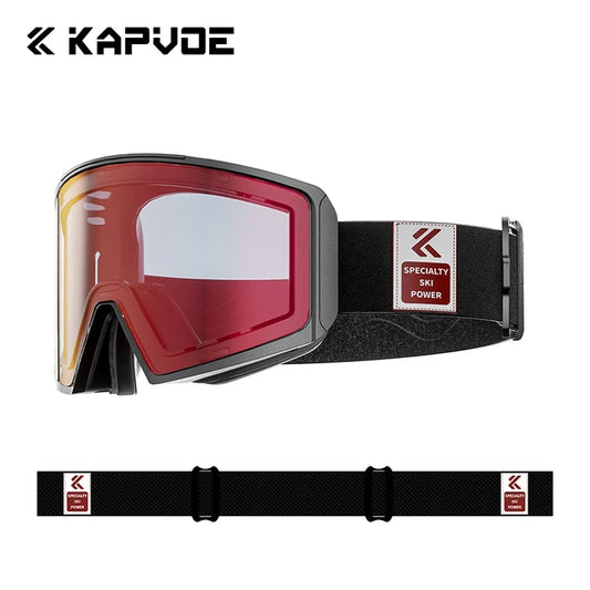 Kapvoe™ - Skibrille UV400 mit Antibeschlag für Wintersport und Schneemobilfahren