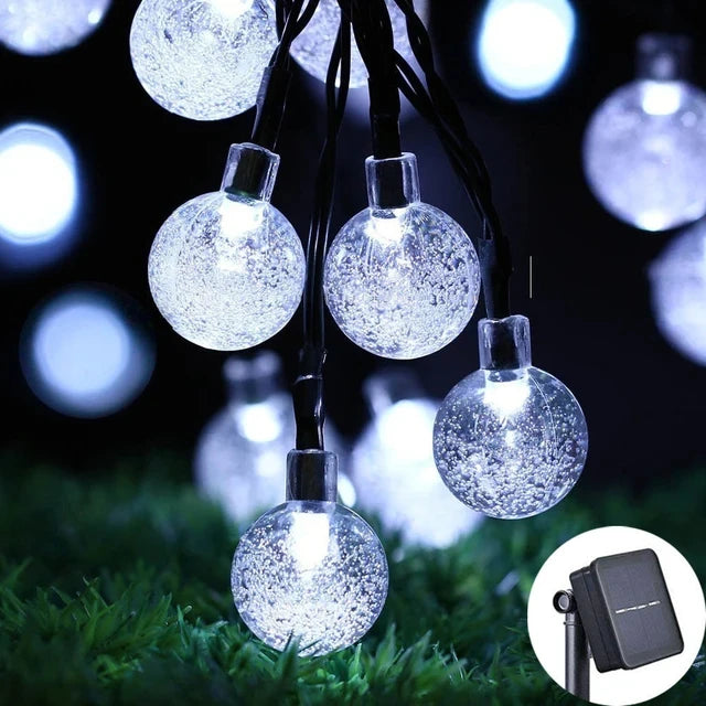 Solar Crystal Globe™ - LED Waterproof Christmas String | Set of 2