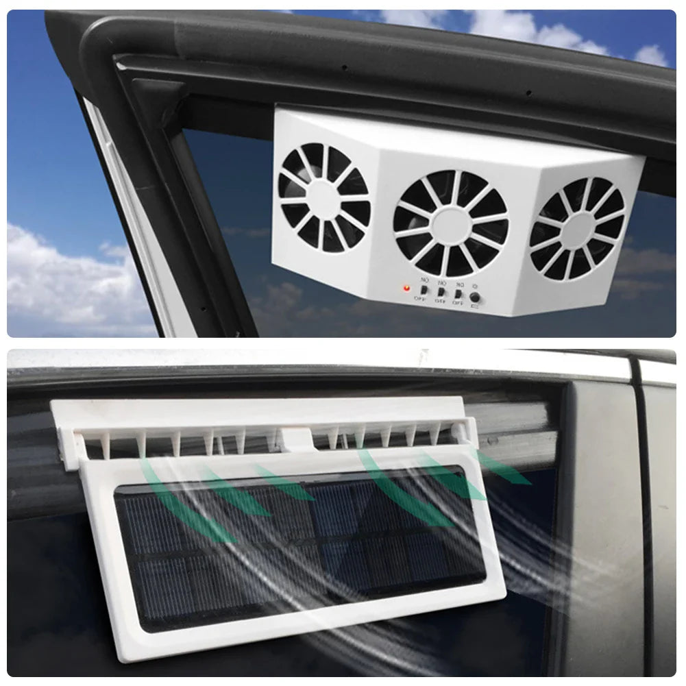 MEGABREEZE - Auto Ventilation Fan Solar Charging